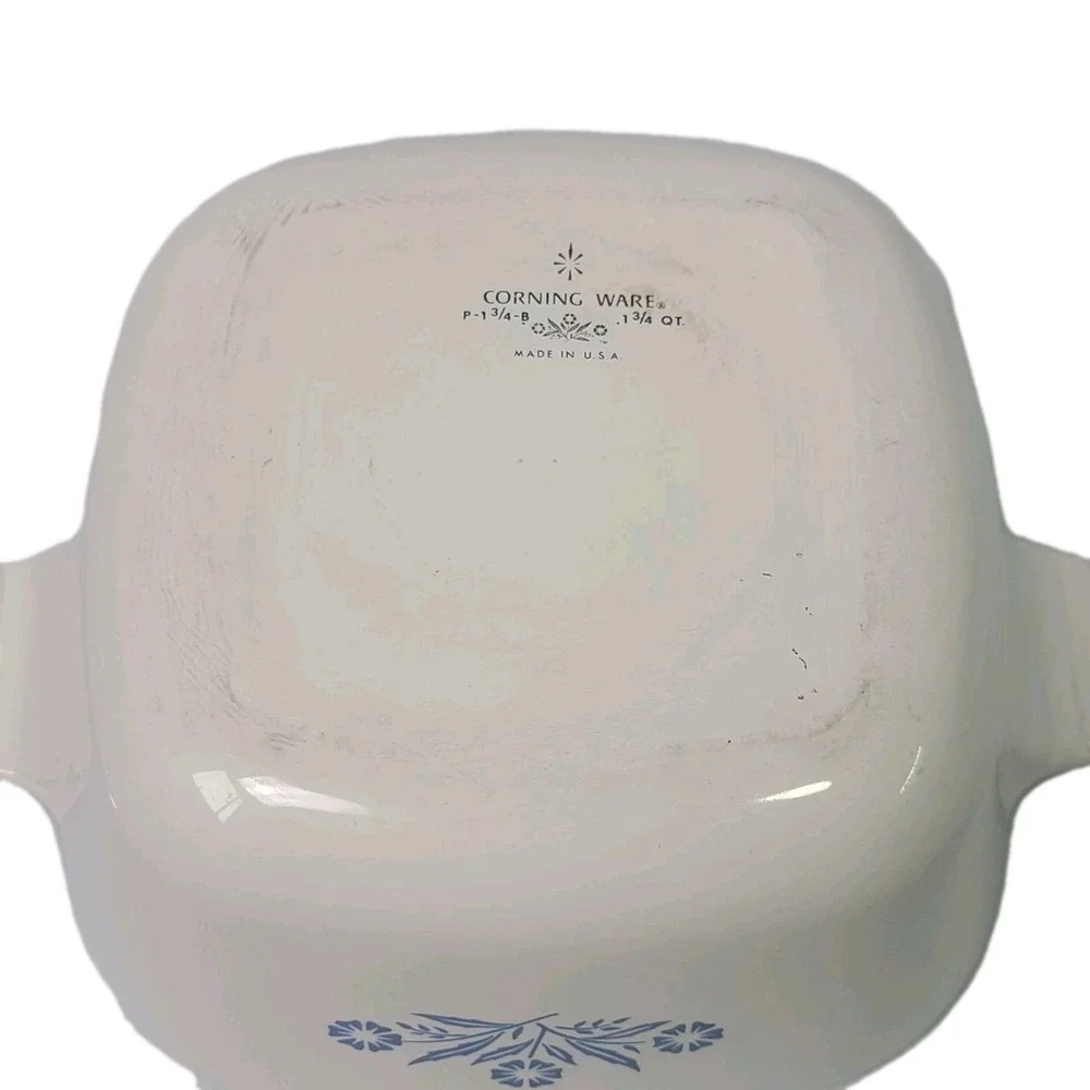 Corning Ware Blue Cornflower P-1 3/4-B 1 3/4 Qt Casserole Dish With Lid